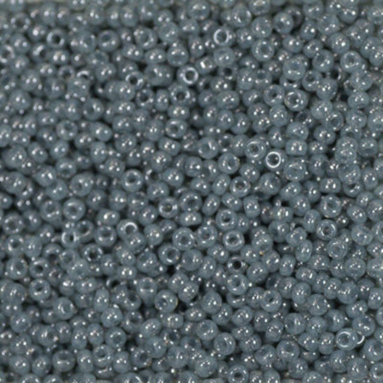 Miyuki 11 Round Seed Bead, 11-2376, Light Steel Blue Alabaster Luster, 13 grams